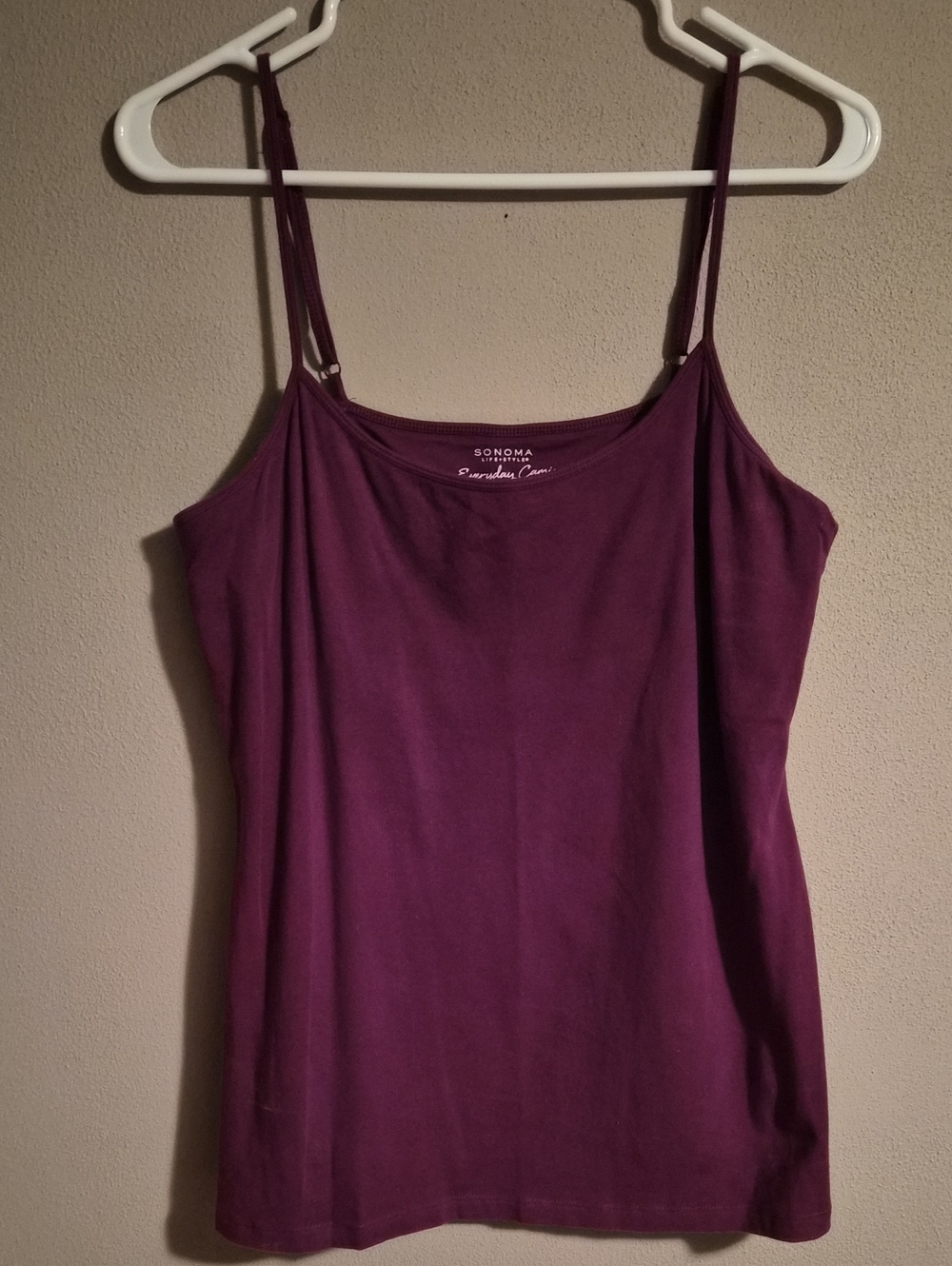 Sonoma Plum Adjustable-Strap Cami